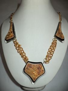 Horn and Resin With Chain Necklace