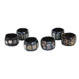 Resin Bracelet  Set Of 6 Assorted Designs