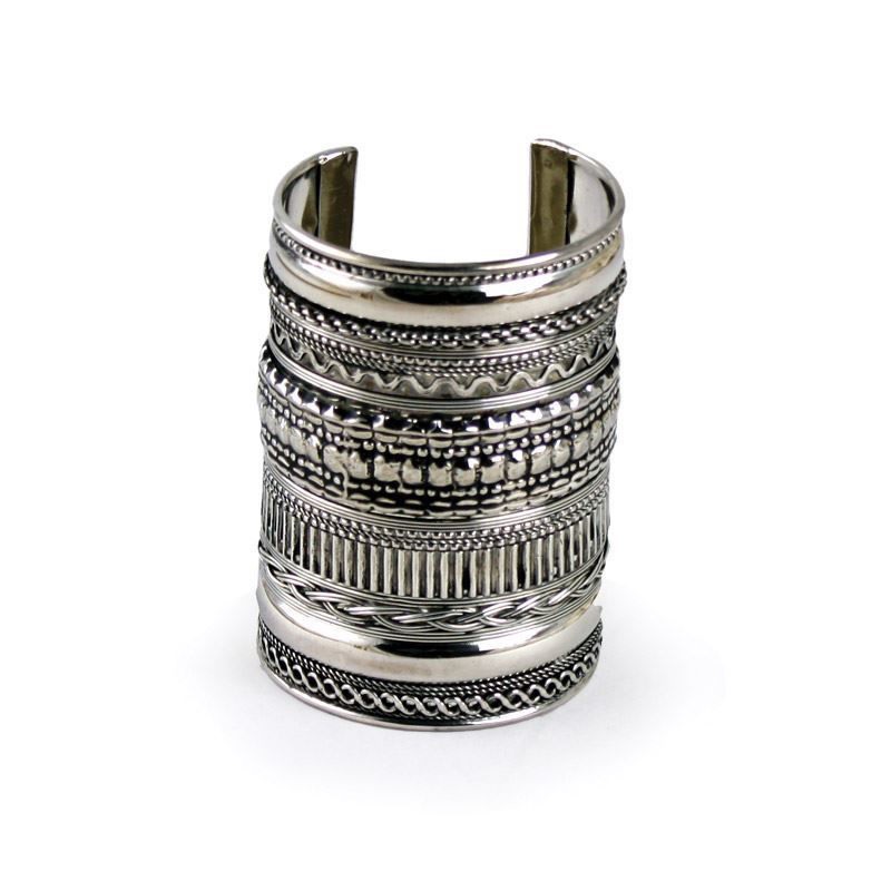 Brass (Silver Plated) Wrist Cuff